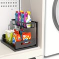 thumbnail image 3 of 2-Tier Pull-Out Under Sink Organizer - Slide-Out Cabinet Storage Shelf | Kitchen & Bathroom Utility Rack | Local Warehouse, 3 of 13