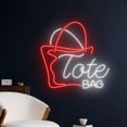 thumbnail image 2 of Handmadetneonsign Tote Bag Neon Sign, Tote Bag Neon Led Wall Art Decor, Tote Bag Store Wall Decor, 2 of 4