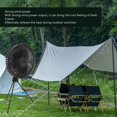 thumbnail image 4 of Ventilador Para Acampar Al Aire Libre, Multifunción, Panel Solar De 10 W, IP67, Puerto USB Resistente Al Agua, Ventilador Solar De Pie Para Acampar, Velocidad Ajustable Para, 4 of 7
