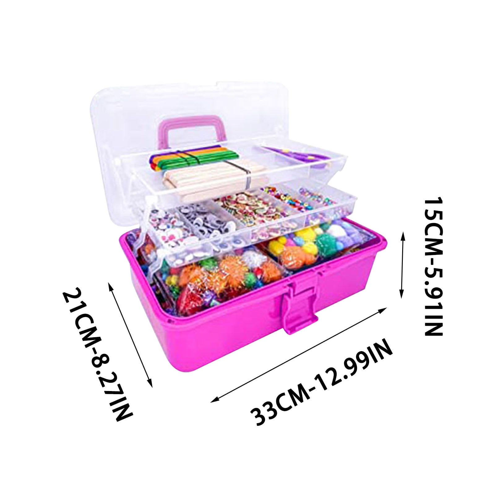 Arts and Crafts Kit for Kids Ages 2-4 Kids Art Set Craft Kits, DIY Tote Box Children’s Gift Set with Complete Art Supplies for Toddler Creative Play