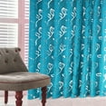 thumbnail image 2 of Lilixerw 1 PCS Leaf Pattern Window Curtain,Embroidered Farmhouse Scarf Valances Curtain for Living Room,Bedroom,Balcony,Sky Blue, 2 of 4