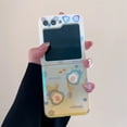 thumbnail image 3 of Funda de teléfono para Samsung Galaxy Z Flip 3, 4, 5, bonita funda trasera de Hello Kitty, Mickey, Sanrio, Kuromi Edge, 3 of 5