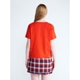 thumbnail image 3 of Free Assembly Women's and Women's Plus Cotton Cropped Boxy Tee with Short Sleeves, Sizes XS-4X, 3 of 5