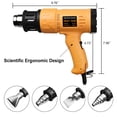 thumbnail image 4 of Pistola de calor SEEKONE 1800W 50°C-650°C de temperatura variable, 4 of 8