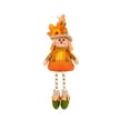 thumbnail image 6 of Peacheart Thanksgiving Scarecrow Decorations, 7.9" Sunflower Maple Leaf Plush Scarecrows, Rustic Stuffed Scarecrows Dolls for Fall Autumn Harvest Party Farmhouse Home Decor, 6 of 9