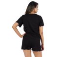 thumbnail image 4 of Inkmeso 2 Pcs Sleepwear Sets For Women Short Sleeve T Shirt & Shorts Loungewear, 4 of 6