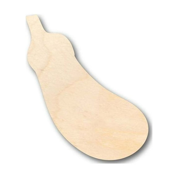 Unfinished Wood Eggplant Shape - Kitchen - Food - Craft - up to 46" DIY 24" / 1/8"