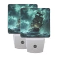 thumbnail image 7 of Old Ship in Storm Sea Night Light 2 Pack LED Nightlight Plug into Wall Dusk to Dawn Sensor Soft White, 7 of 7