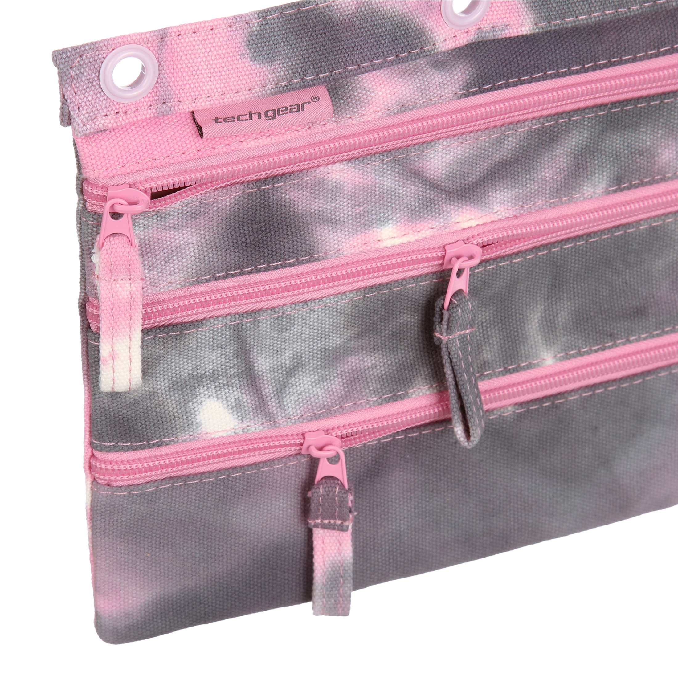 Tech Gear Cotton Smoke Triple Binder Pouch Pink