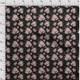 thumbnail image 4 of oneOone Polyester Spandex Black Fabric Florals Fabric For Sewing Printed Craft Fabric By The Yard 56 Inch Wide, 4 of 4