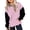 R111/Pink, variant on Vividxx Hoodies For Girls Oversized Long Sleeve Hooded Sweatshirt Kids Casual Color Block Pullovers Tops With Pocket Fashion Clothes 8-10 Years