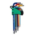 thumbnail image 1 of Amdohai Star Wrench Ensemble 9 Tailles Différentes Clés Universelles Multicolores L-Key Chrome Vanadium Acier Kit de Clé Métrique Hex, 1 of 8