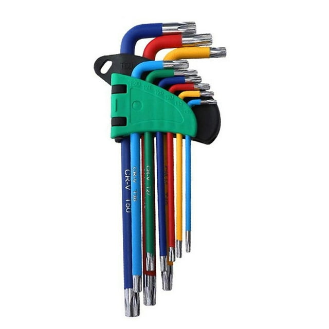 FlyFlise Star Wrench Ensemble 9 Tailles Différentes Clés Universelles Multicolores