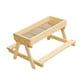 thumbnail image 5 of Comedero de madera para mesa de pollo y aves de corral, de bricolaje, comedero para , fácil de instalar, parte inferior de malla ventilada, 5 of 9