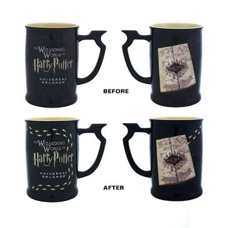 

Universal Studios Harry Potter Marauder s Map Heat Reactive Coffee Mug New