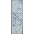 thumbnail image 2 of (2 pack) Mainstays Medallion Indoor Runner Accent Rug, Teal, 20"x60", 2 of 7
