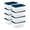 Blue, variant on Sterilite 58 Qt Storage Boxes, Clear Plastic Containers with Snap Lids, Set of 32, Mint