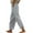 Grey, variant on Women's Summer Solid Color Cotton Linen Straight Leg Loose Casual Pants