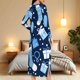 thumbnail image 5 of Batas para mujer, camisón con estampado navideño y camisón de invierno con cremallera y bolsillos, pijama holgado para mujer, 5 of 9