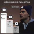 thumbnail image 4 of Gorro de lana con luz LED recargable, regalo perfecto para papá en Navidad, gorro con linterna frontal, gorro de punto cálido unisex para invierno, 4 of 5