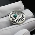 thumbnail image 5 of 5 Pcs Flower Buttons Leather Decorative Buttons Imitation Turquoises Buttons Clothes Buttons for Craft Decoration, 5 of 9