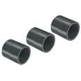 thumbnail image 1 of Unique Bargains UPVC Pipe Fitting 40mm Socket, 3 Pack Straight Coupling, Dark Grey, 1 of 5