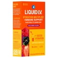 thumbnail image 2 of Liquid I.V.® Wild Berry Blend Hydration Multiplier® +Immune Support Electrolyte Powder Drink Mix, 6 Count Packets, 2 of 8