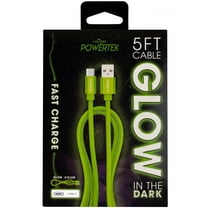 Liquipel Powertek Glow in Dark Cable Type C - Green