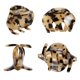 thumbnail image 4 of Pinzas para el pelo BOUNIQ con forma de caparazón de tortuga y resina de acetato, paquete de 4, 4 of 7