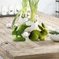 thumbnail image 5 of SLYNSHome Set of 2 Pcs Easter Flocked Rabbit Statue Decoration Artificial Furry Bunny Figurines Ornament Fake Moss Stuffed Rabbit Dolls for Holiday Table Spring Garden, 5 of 7