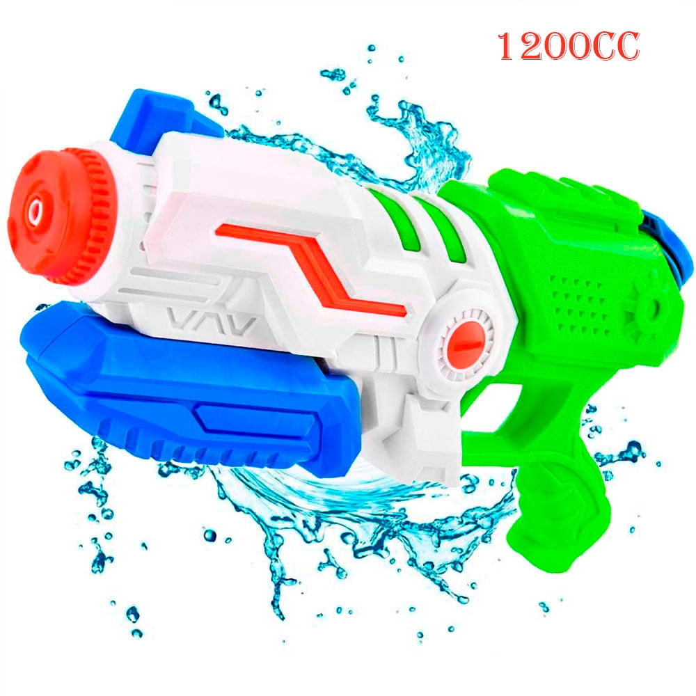 Blue Block Factory Water Gun for Kids Water Blasters Squirt Guns 1200CC High Capacity Long Range Water Toys for Boys and Girls