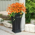 thumbnail image 6 of Sinhoon 4 Bundles Artificial Daisy Mums Flowers Outdoor Fake Flowers for Decoration No Fade Faux Plastic Flower Garden Porch Window Box Décor (Orange Red), 6 of 7