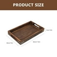 thumbnail image 2 of MesaSe Tray Serving Wooden Wood Plateplatter Tea Fruit Storage Tray Decorative Snack Trays Coffee Retro Breakfast Table Rustic, 2 of 7