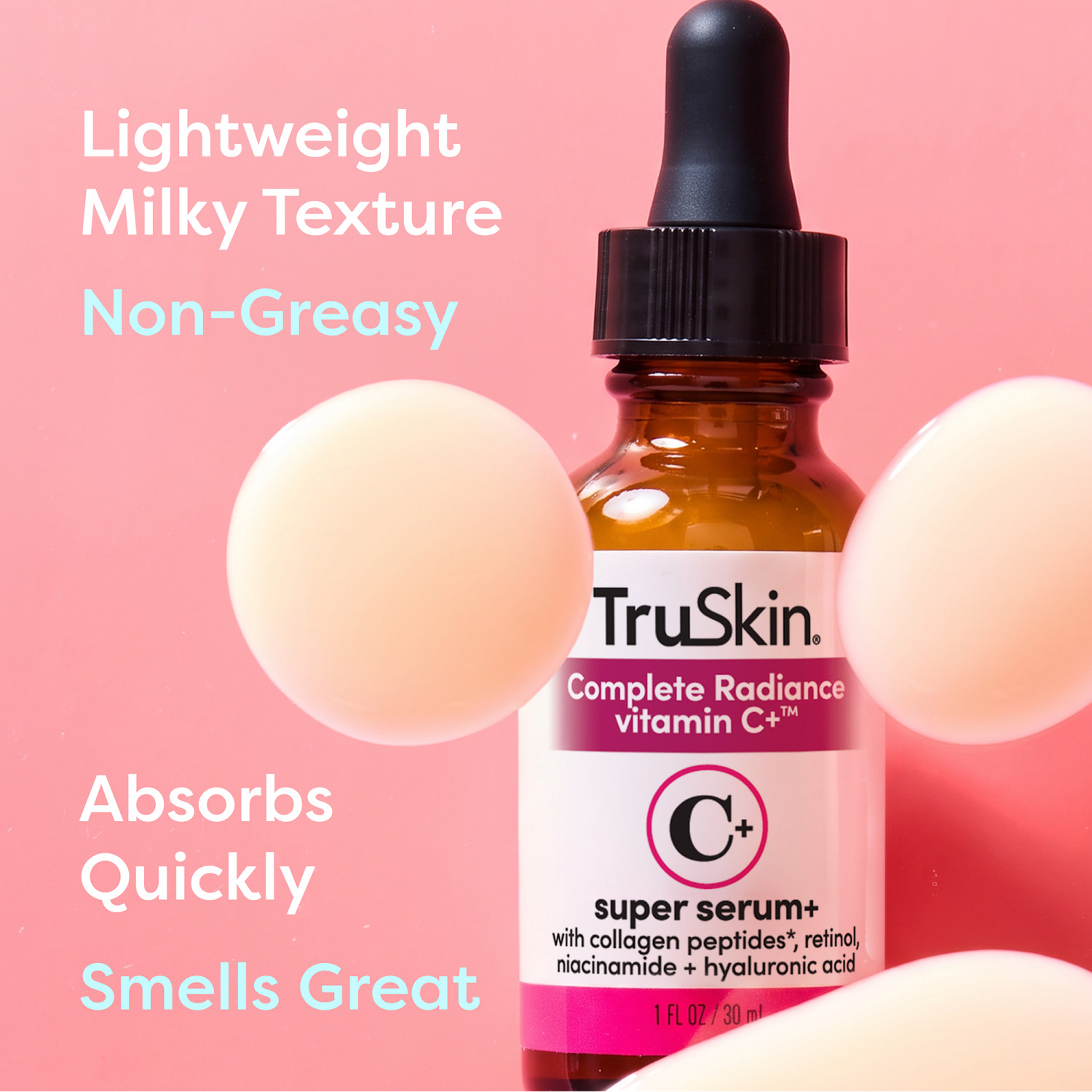 TruSkin Vitamin C Plus Super Serum with Vegan Collagen, 1 fl oz photo 4