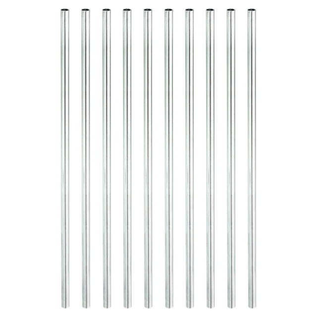 Unique Bargains Écrou d'Accouplement Rond M4x0,7 Mm 180mm Fileté Connecteur Tige Tige Tube Goujon 10 Pack