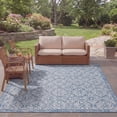 thumbnail image 3 of SAFAVIEH Courtyard Lillie Geometric Indoor/Outdoor Area Rug, Navy/Grey, 8' x 11', 3 of 11