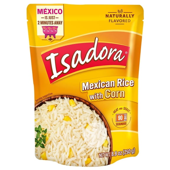 (Pack Of 8) Isadora Rice Mexican With Corn Ready To Eat 8.8 Oz