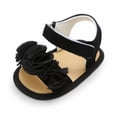 thumbnail image 4 of Infant Baby Girls Summer Sandals with Flower Soft Sole First Walker Crib Dress Shoes 0-18M, 4 of 10