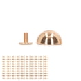 thumbnail image 4 of Rivets en Forme de Champignon, 100 Ensembles Rivets en Cuir Champignon Rivet Champignon Artisanat Supérieur, 4 of 14