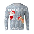 thumbnail image 1 of EHQJNJ Chandails en Molleton à Col Rond pour Hommes avec Poche Mode Automne et Hiver Décontracté Imprimé de Noël Sweat à Capuche à Manches Longues Chandails en Molleton Graphiques pour Hommes, 1 of 4