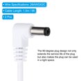 thumbnail image 3 of Unique Bargains Câble d'Alimentation USB vers DC 5 Pieds 5.5x2.1mm, 2 Pcs Adaptateur Fil Connecteur Cordon de Charge, Blanc, 3 of 5