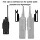 thumbnail image 4 of Paquete de 10 piezas de clip para Cinturón de walkie talkie impermeable, 10 piezas de clip para cinturón de walkie talkie negro resistente al agua para series uv-9r plus,, 4 of 7