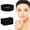Black, variant on Duslogis 25 Pieces Disposable Spa Facial Headbands Stretch Non Woven Facial Headbands Soft Skin Care Hair Band for Women Girls Salons Esthetician Supplies, Black