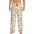 thumbnail image 2 of Lsque Cars Print Men's Pajama Pants, Lounge Pant - Comfortable Home Wear,Elastic Waistband, Stylish Design-Medium, 2 of 9
