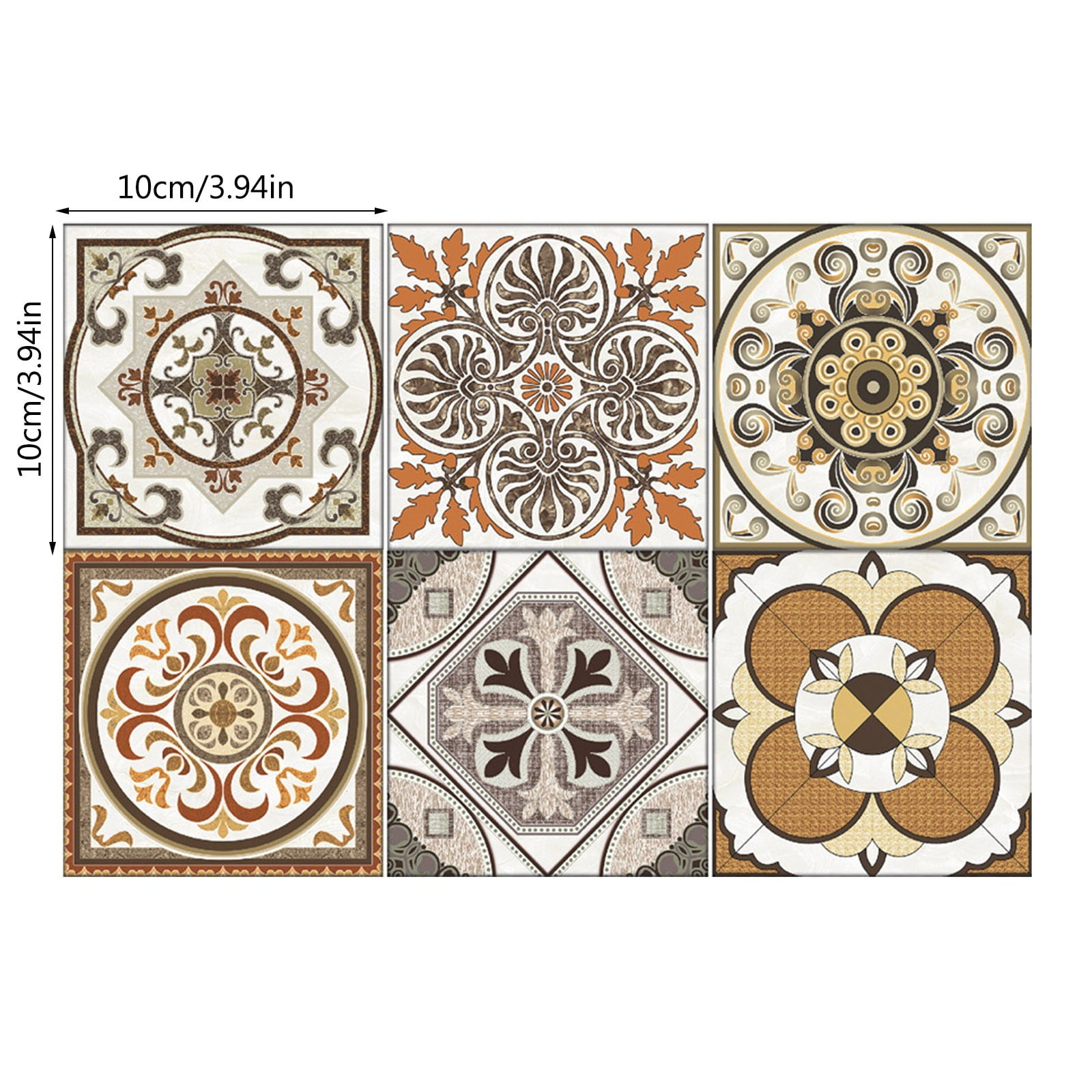 Yeetfub 2024 Peel And Stick Tile Decals Clearance 6pc Peel And Stick Ceramic Tile Paste 3D Lattice Crystal Ceramic Tile Paste DIY Waterproof Self Adhesive Wall Sticker