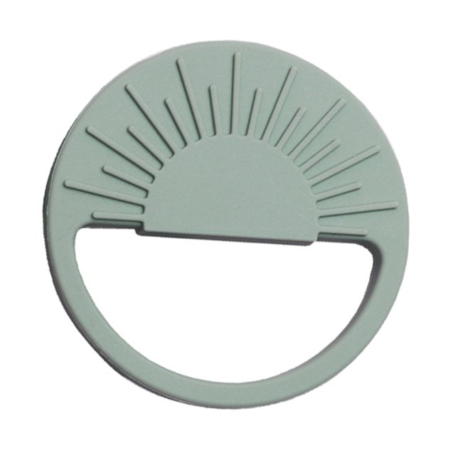 Dientes de bebé Molar chupete de silicona relajante juguete de dentición reutilizable chupar masaje para pacificar juguetes durmiendo pulsera 002 ejército verde Inevent BA002045-05