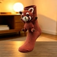 thumbnail image 4 of FAIOROI 3D Plush Animal Crew Socks for Women, Cute Cartoon Stuffed Toy Socks, Soft Cozy Knit Holiday Christmas Sock, 4 of 6