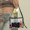 thumbnail image 3 of Approved Clear Bag Stadium Clear Crossbody Concert Bag Zipper Design Crossbody Bag, 3 of 6