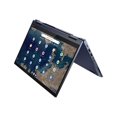 thumbnail image 2 of Lenovo ThinkPad C13 Yoga Gen 1 Chromebook Enterprise 20UX - Flip design - AMD Athlon Gold - 3150C / up to 3.3 GHz - Chrome OS (with Chrome Enterprise Upgrade) - Radeon Graphics - 4 GB RAM - 64 GB eMMC - 13.3" IPS touchscreen 1920 x 1080 (Full HD) - Wi-Fi 6 - abyss blue - kbd: US, 2 of 15