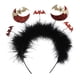 thumbnail image 2 of Diadema Murciélago Lentejuelas Halloween Cosplay Esponjosa para Disfraz Fiesta (), 2 of 3